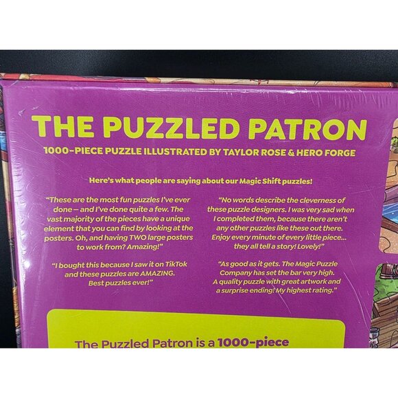 The Puzzled Patron 1000 Piece Magic Puzzle Company Jigsaw Art Hidden Image - Picture 4 of 6
